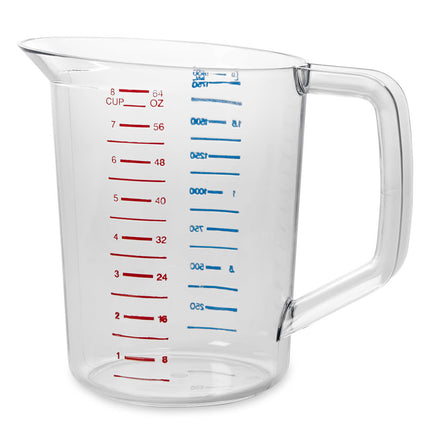 Cốc Đong Rubbermaid FG321700CLR 1.9 lít Bouncer Poly Trong Suốt