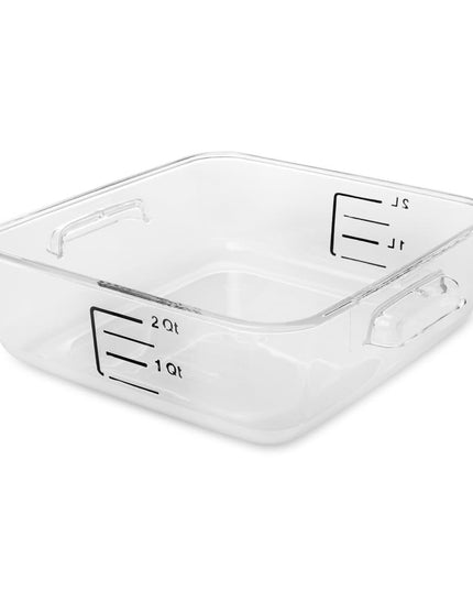 Hộp Đựng Thực Phẩm Vuông Tiết Kiệm Không Gian Rubbermaid FG630200 1.9 lít - Nhựa Trong Suốt