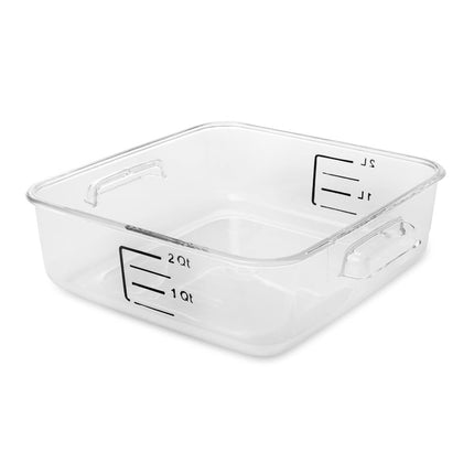 Hộp Đựng Thực Phẩm Vuông Tiết Kiệm Không Gian Rubbermaid FG630200 1.9 lít - Nhựa Trong Suốt