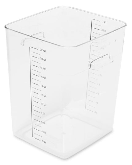 Hộp Đựng Thực Phẩm Vuông Tiết Kiệm Không Gian Rubbermaid FG632200 20.8 lít - Nhựa Trong Suốt