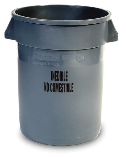 Rubbermaid FG263256GRAY Thùng Chứa Chế Biến Thực Phẩm 121.1 lít - Dấu In Không Ăn Được, Màu Xám
