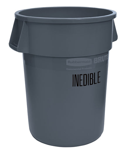 Rubbermaid FG264356GRAY Thùng Chứa Chế Biến Thực Phẩm 166.5 lít - Dấu USDA Condemned, Màu Xám