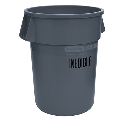 Rubbermaid FG264356GRAY Thùng Chứa Chế Biến Thực Phẩm 166.5 lít - Dấu USDA Condemned, Màu Xám