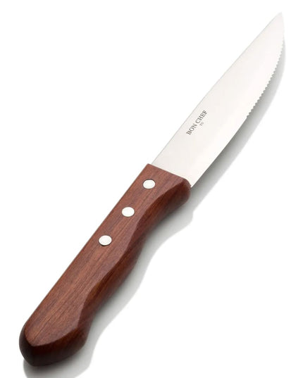 Dao Bít Tết Bon Chef S937 Đầu Nhọn Cán Gỗ Tối