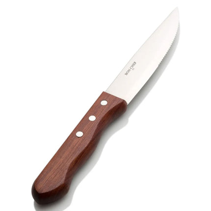 Dao Bít Tết Bon Chef S937 Đầu Nhọn Cán Gỗ Tối