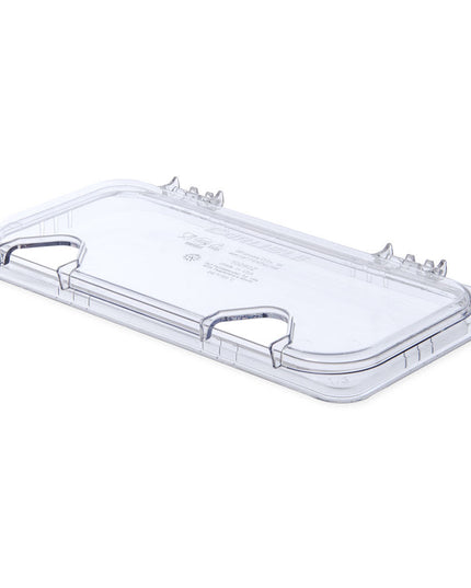 Nắp Khay Thực Phẩm Bản Lề Carlisle Universal Cỡ 1/3 - Có Rãnh, Polycarbonate, Trong Suốt (10280Z07)