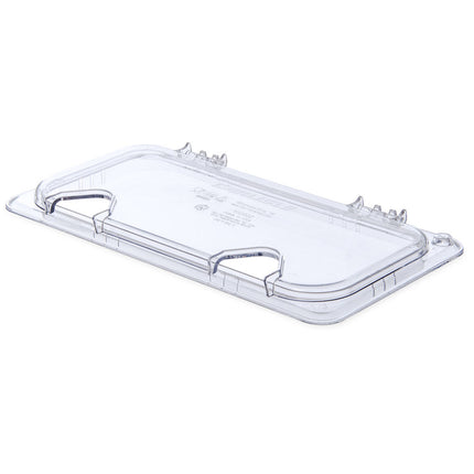 Nắp Khay Thực Phẩm Bản Lề Carlisle Universal Cỡ 1/3 - Có Rãnh, Polycarbonate, Trong Suốt (10280Z07)