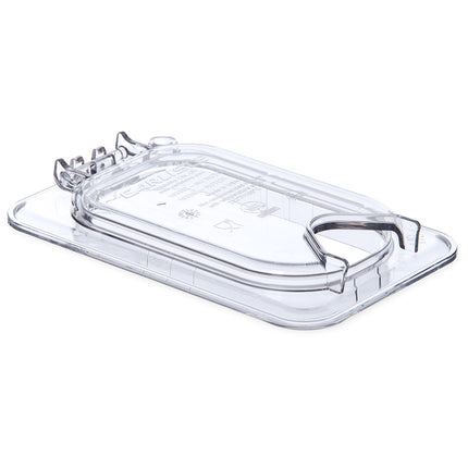 Nắp Khay Thực Phẩm Bản Lề Carlisle Universal Cỡ 1/9 - Có Rãnh, Polycarbonate, Trong Suốt (10339Z07)