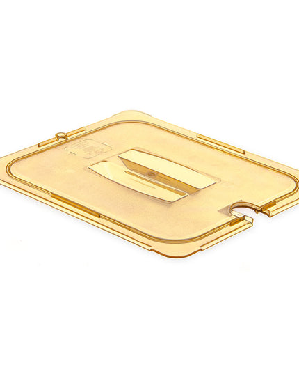 Nắp Khay Thức Ăn Chịu Nhiệt Cao Cỡ Nửa Có Rãnh Carlisle Universal - Màu Hổ Phách (10431U13)