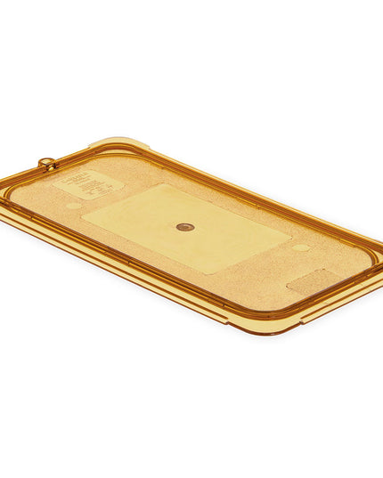 Nắp Khay Thức Ăn Chịu Nhiệt Cao Carlisle Universal Cỡ 1/3 Có Rãnh - Màu Hổ Phách (10471U13)