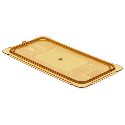 Nắp Khay Thức Ăn Chịu Nhiệt Cao Carlisle Universal Cỡ 1/3 Có Rãnh - Màu Hổ Phách (10471U13)