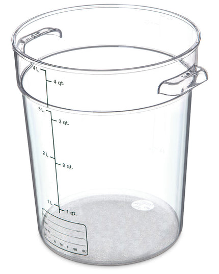 Hộp Đựng Thực Phẩm Tròn Carlisle 3.8 lít - Xếp Chồng Được, Trong Suốt (1076407)