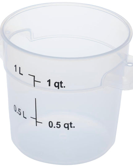 Hộp Đựng Thực Phẩm Tròn Carlisle 0.9 lít - Trong Suốt (1096130)