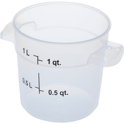 Hộp Đựng Thực Phẩm Tròn Carlisle 0.9 lít - Trong Suốt (1096130)