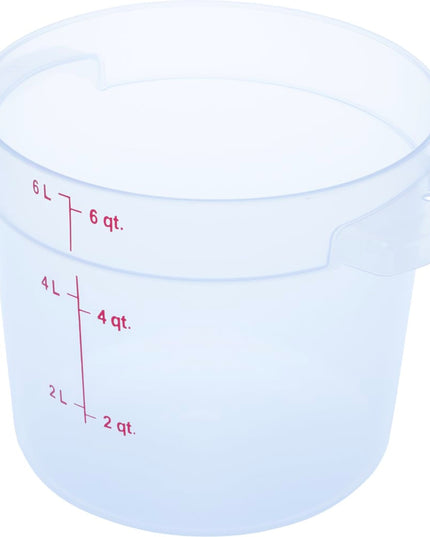 Hộp Đựng Thực Phẩm Tròn Carlisle 5.7 lít - Trong Suốt (1096530)
