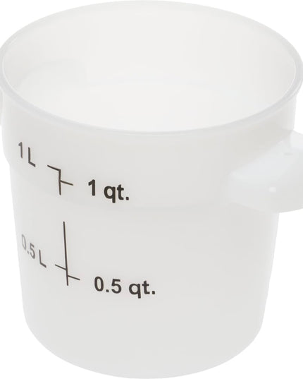 Hộp Đựng Thực Phẩm Tròn Carlisle 0.9 lít - Trắng (1097102)