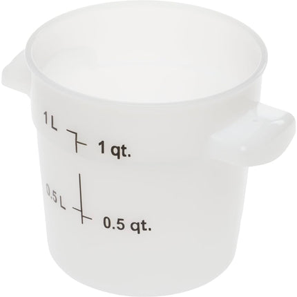 Hộp Đựng Thực Phẩm Tròn Carlisle 0.9 lít - Trắng (1097102)
