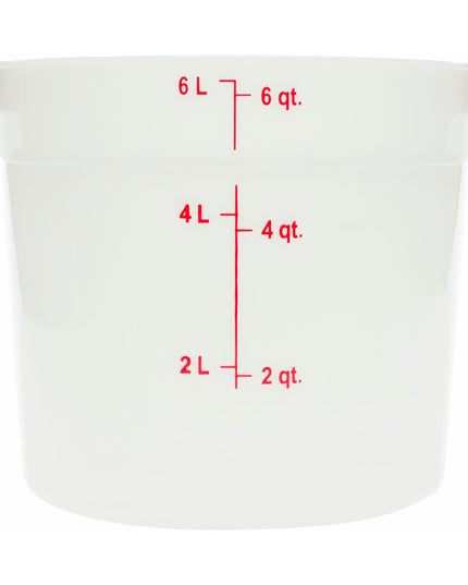 Hộp Đựng Thực Phẩm Tròn Carlisle 5.7 lít - Trắng (1097502)