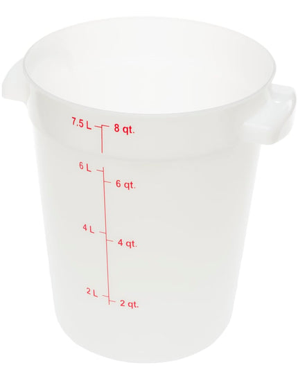 Hộp Đựng Thực Phẩm Tròn Carlisle 7.6 lít - Trắng (1097602)