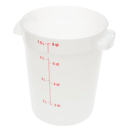 Hộp Đựng Thực Phẩm Tròn Carlisle 7.6 lít - Trắng (1097602)