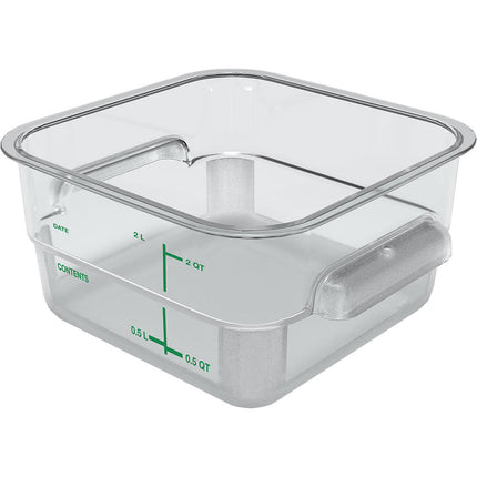 Carlisle Hộp Bảo Quản Thực Phẩm Vuông 1.9 lít - Polycarbonate, Trong Suốt (1195007)