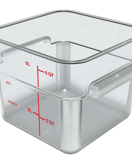 Hộp Đựng Thực Phẩm Vuông Carlisle 5.7 l - Trong Suốt (1195207)