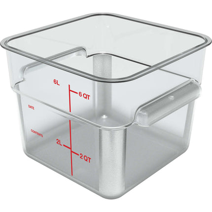Hộp Đựng Thực Phẩm Vuông Carlisle 5.7 l - Trong Suốt (1195207)