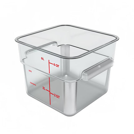 Hộp Đựng Thực Phẩm Vuông Carlisle 5.7 lít - Polycarbonate, Trong Suốt (11952AF07)