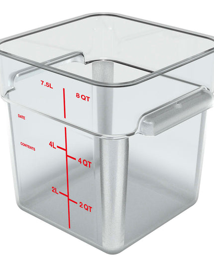 Hộp Đựng Thực Phẩm Vuông Carlisle 7.6 lít - Polycarbonate, Trong Suốt (1195307)