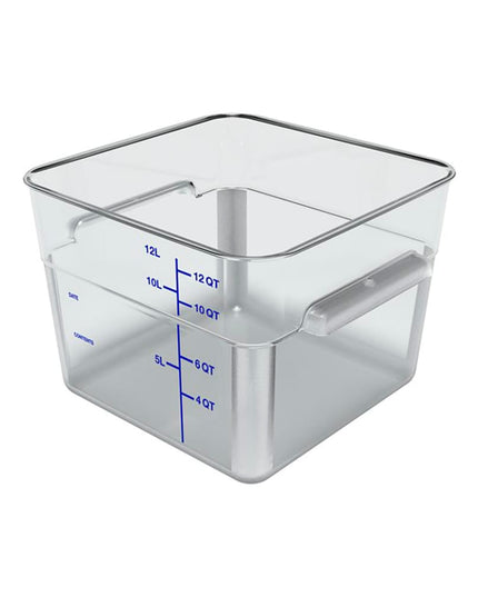 Hộp Đựng Thực Phẩm Vuông Carlisle 11.4 lít - Polycarbonate, Trong Suốt (11954AF07)