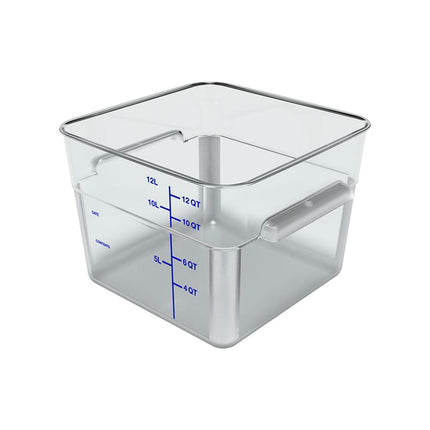 Hộp Đựng Thực Phẩm Vuông Carlisle 11.4 lít - Polycarbonate, Trong Suốt (11954AF07)