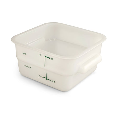 Hộp Đựng Thực Phẩm Vuông Carlisle 1.9 lít - Polyethylene, Trong Suốt (11960PE02)