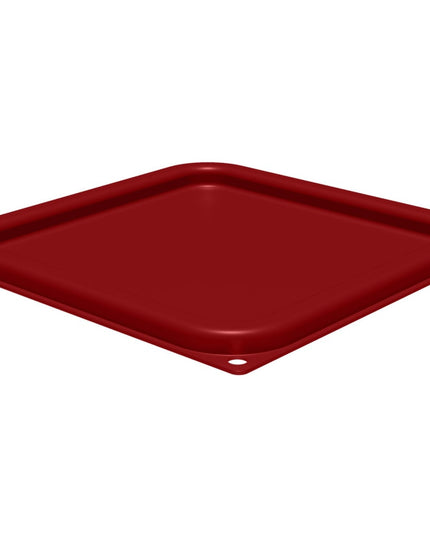 Nắp Carlisle Cho Hộp Đựng Thực Phẩm Vuông 6-7.6 lít - Polyethylene, Đỏ (1197105)