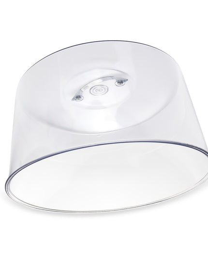 Nắp Đậy Bánh Tròn Carlisle 251207 29.5 cm - Chrome/Trong Suốt