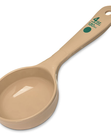 Thìa Chia Phần Đặc Carlisle 118 ml Tay Cầm Ngắn, Polycarbonate, Màu Be (432806)