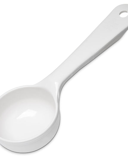 Muỗng Chia Phần Đặc Carlisle 89 ml Đáy Phẳng Nhựa Màu Trắng (492602)