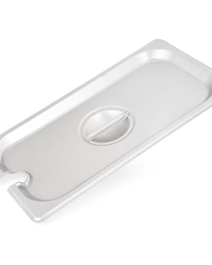Nắp Khay Hấp Carlisle Kích Thước 1/3 - Có Rãnh, Thép Không Gỉ (607130CS)