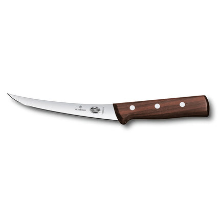 Dao Victorinox 5.6606.15 Rọc Thịt Cong Lưỡi 15.2 cm Bán Cứng, Thép Carbon Cao, Cán Gỗ Cẩm Lai