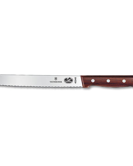 Dao Cắt Bánh Mì Victorinox 7.6058.9 Lưỡi Răng Cưa 17.8 cm Cán Gỗ Hồng Mộc