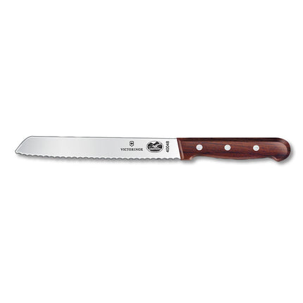 Dao Cắt Bánh Mì Victorinox 7.6058.9 Lưỡi Răng Cưa 17.8 cm Cán Gỗ Hồng Mộc
