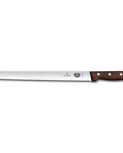 Dao Thái Răng Cưa Victorinox 5.4230.30 30.5 cm Cán Gỗ Hồng Mộc