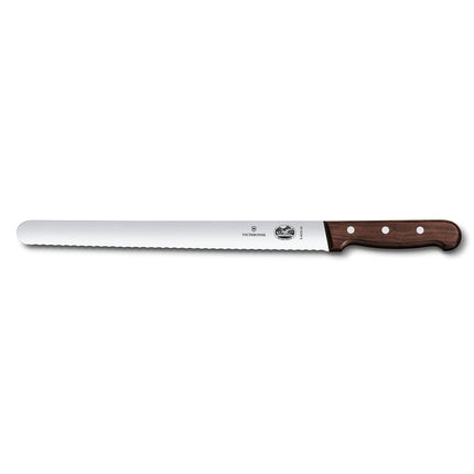 Dao Thái Răng Cưa Victorinox 5.4230.30 30.5 cm Cán Gỗ Hồng Mộc