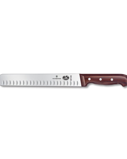 Dao Thái Lưỡi Granton Victorinox 7.6059.10 25.4 cm Cán Gỗ Hồng Mộc