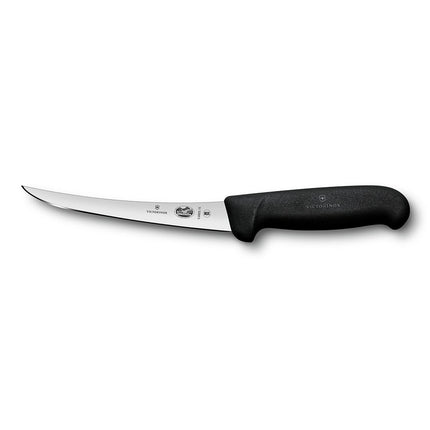 Dao Rút Xương Cong Victorinox 5.6603.15 Lưỡi 15.2 cm Bán Cứng, Thép Carbon Cao, Cán Đen