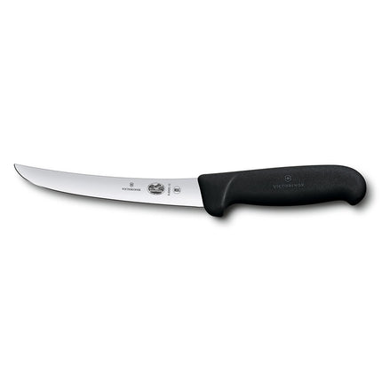 Dao Rọc Xương Cong Lưỡi Cứng Victorinox 5.6503.15 Lưỡi 15.2 cm Cán Fibrox® Pro Đen