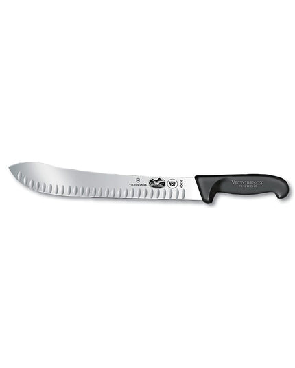 Dao Làm Thịt Rãnh Granton Victorinox 5.7423.31 Lưỡi 30.5cm Cán Fibrox® Pro Đen