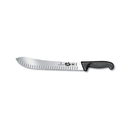 Dao Làm Thịt Rãnh Granton Victorinox 5.7423.31 Lưỡi 30.5cm Cán Fibrox® Pro Đen