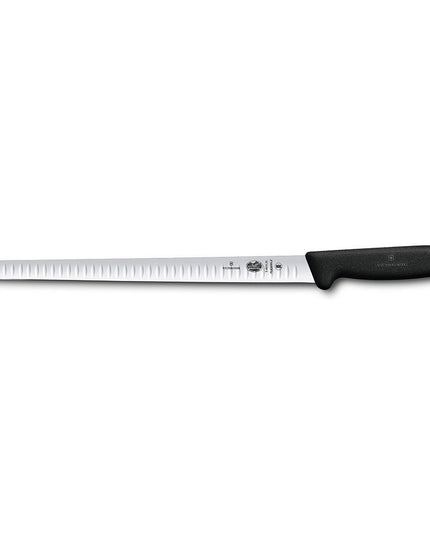Dao Thái Cá Hồi Granton Edge Victorinox 5.4623.30 Lưỡi 30.5 cm Cán Fibrox® Pro Đen