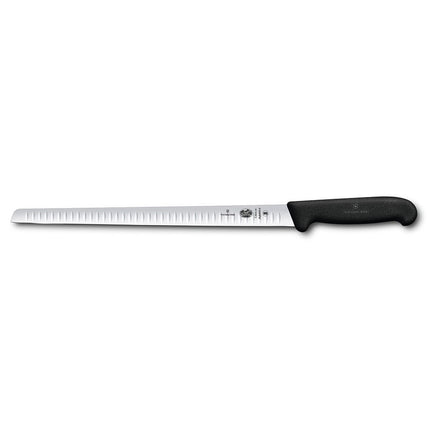 Dao Thái Cá Hồi Granton Edge Victorinox 5.4623.30 Lưỡi 30.5 cm Cán Fibrox® Pro Đen