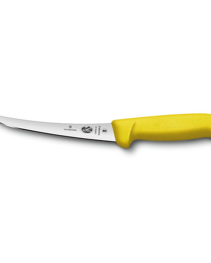 Dao Victorinox 5.6618.15 Rọc Xương Cong Mềm Lưỡi 15.2 cm, Cán Fibrox® Pro Màu Vàng
